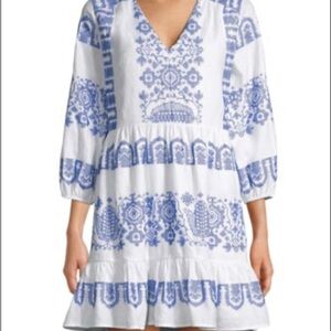 MILLY
Debbie Crosstitch Linen Dress